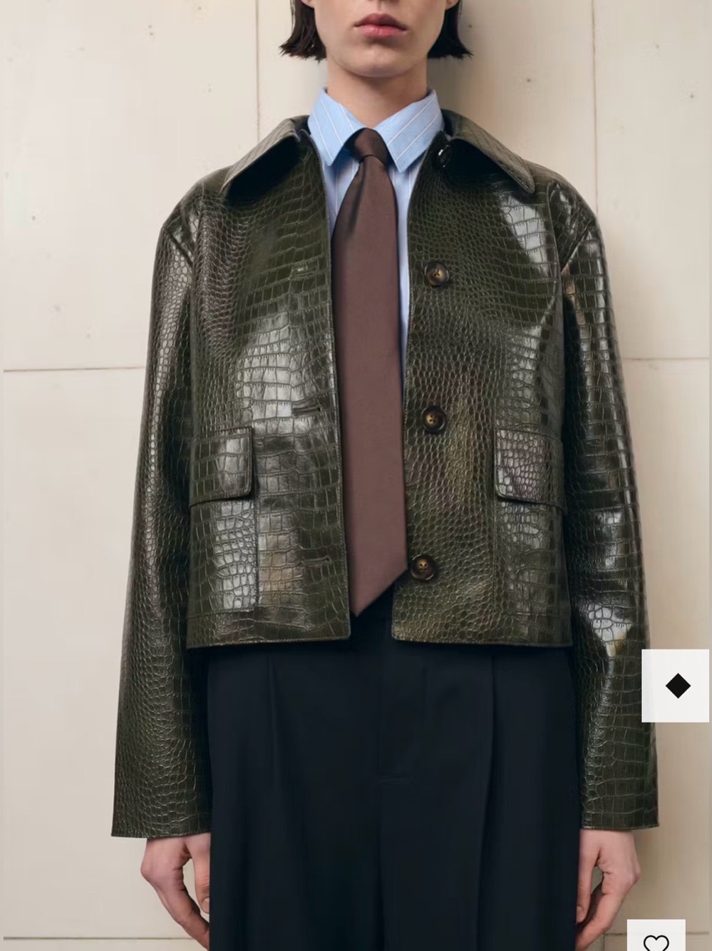 Mango Croc Jacket S Yellowjackets TV Series Wardrobe